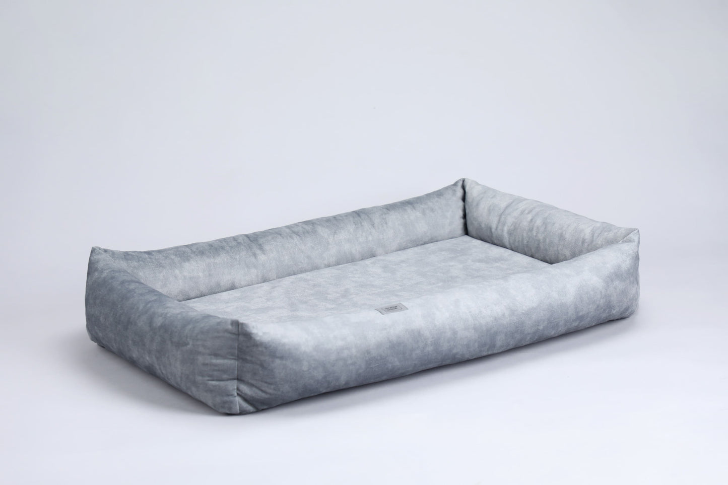 2-sided classic dog bed. METAL GREY - European handmade dog accessories by My Wild Other