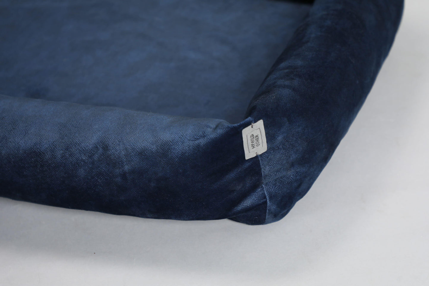 2-sided classic dog bed. ROYAL BLUE - handmade in Lithuania by My Wild Other