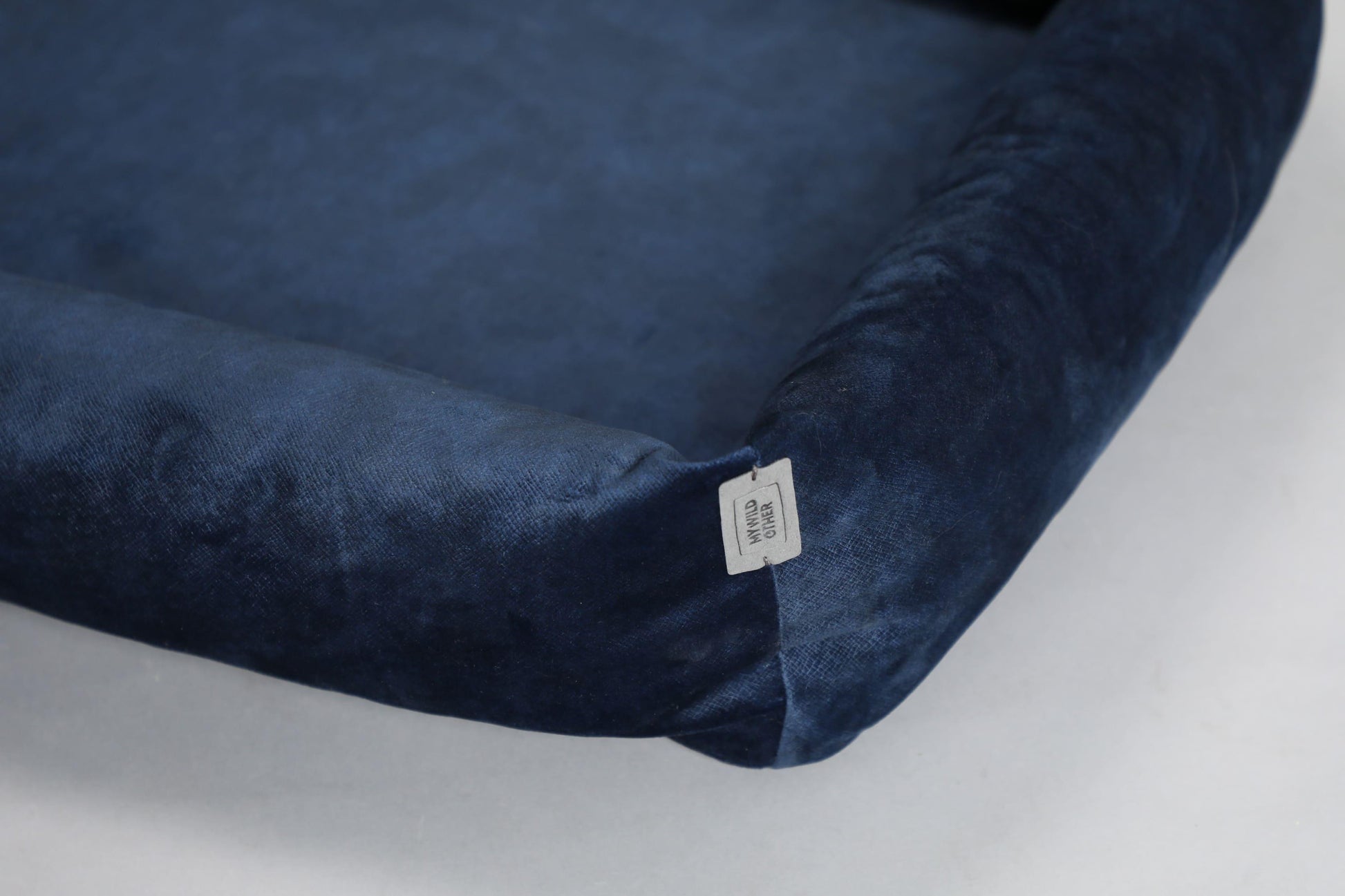 2-sided classic dog bed. ROYAL BLUE - European handmade dog accessories by My Wild Other