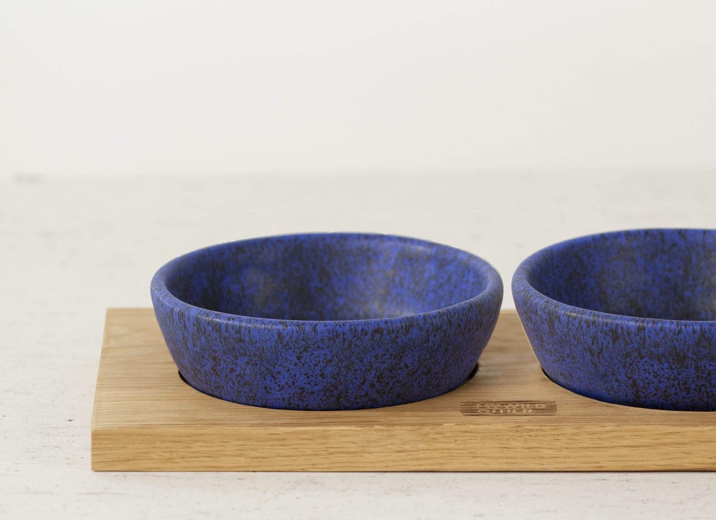 Blue HANDMADE CERAMIC dog bowls - European handmade dog accessories by My Wild Other